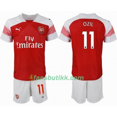 Fotballdrakt Arsenal OZIL 11 Barn Hjemmetrøye 2018-2019 Kortermet